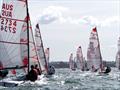 Competitors enjoying the Easter conditions during the NSW Tasar State Championship © Rob Owe-Young