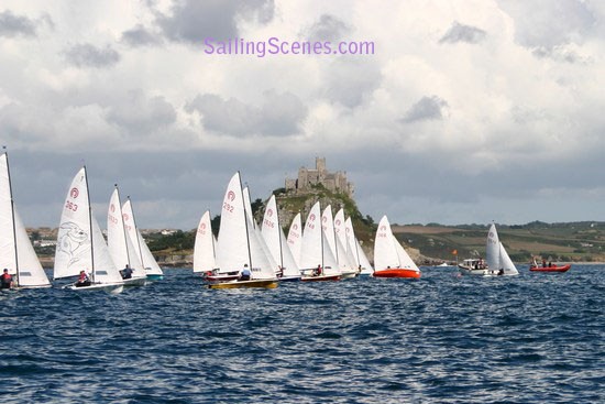 Action from the Tasar Nationals at Penzance photo copyright David Harding / www.sailingscenes.com taken at Penzance Sailing Club and featuring the Tasar class