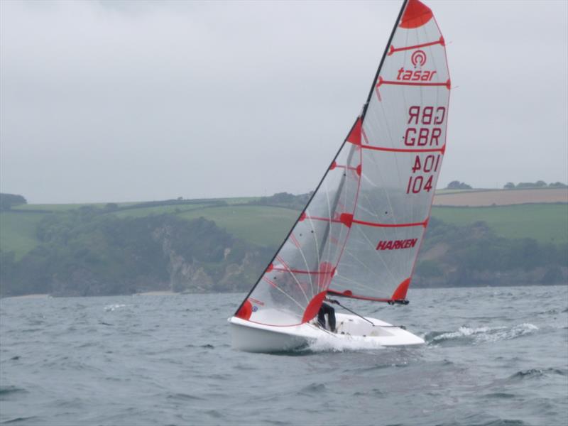 Tasars at Porthpean photo copyright James Dowrick taken at Porthpean Sailing Club and featuring the Tasar class