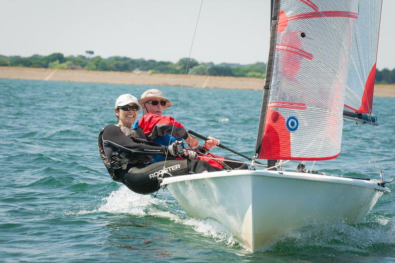 Tasar fun at the Lymington Dinghy Regatta 2018 photo copyright Peter Fothergill / www.fothergillphotography.com taken at Lymington Town Sailing Club and featuring the Tasar class