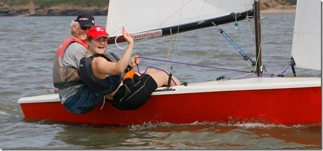 Clevedon Sailing Club Presidents Trophy and RNLI Race photo copyright M Batchelor taken at Clevedon Sailing Club and featuring the Tasar class