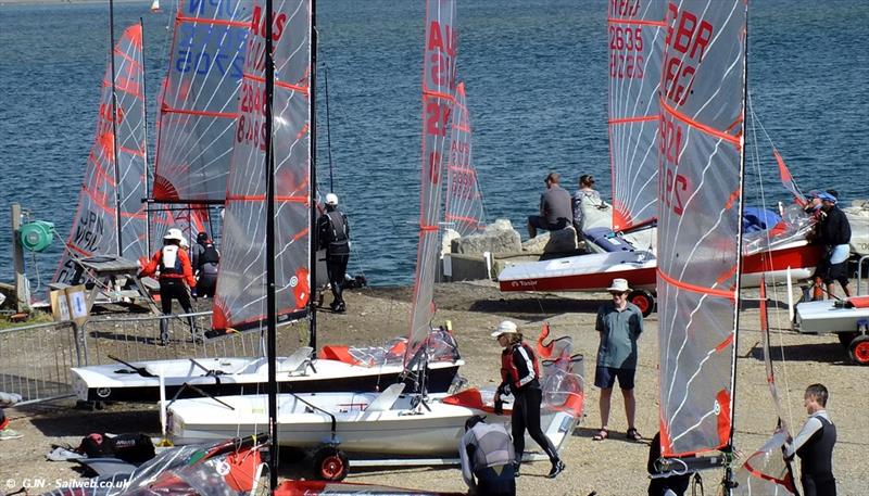 Tasars return to shore after day 1 of the Tasar Worlds at Hayling Island - photo © Gerald New