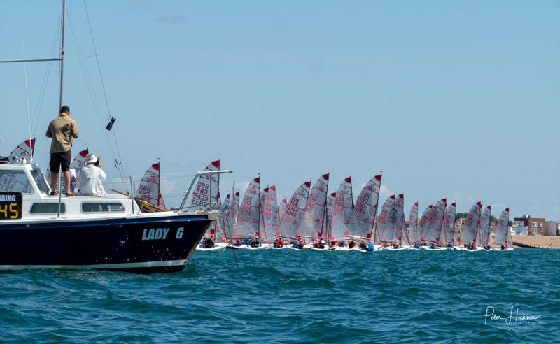 Tasar Worlds at Hayling Island day 3 photo copyright Peter Hickson taken at Hayling Island Sailing Club and featuring the Tasar class