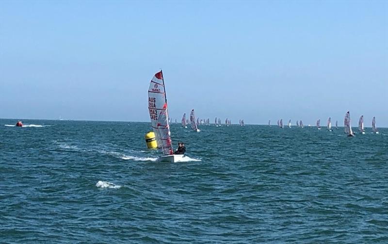 Tasar Worlds at Hayling Island day 5 photo copyright HISC committee boat taken at Hayling Island Sailing Club and featuring the Tasar class