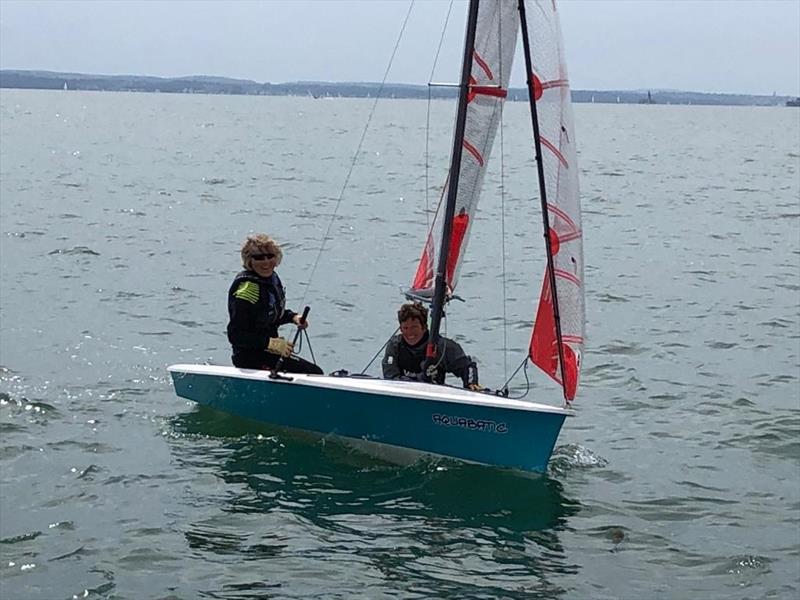 Tasar Worlds at Hayling Island day 6 photo copyright HISC committee boat taken at Hayling Island Sailing Club and featuring the Tasar class