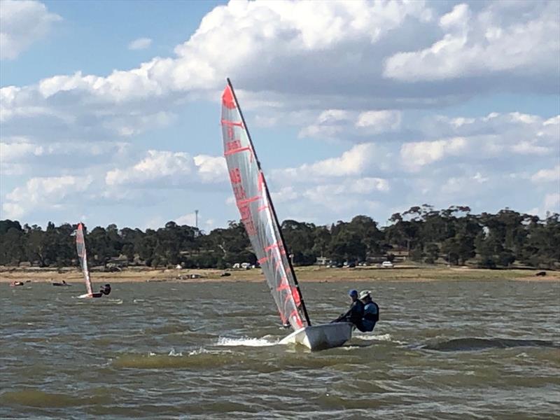 Runners-up Mark and Oliver Bulka in the Victorian Tasar State Championship 2020 photo copyright Craig Ginnivan taken at Cairn Curran Sailing Club and featuring the Tasar class