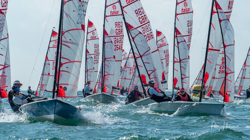 Tasar during the Worlds at Hayling - photo © Peter Hickson / haylingisc.smugmug.com