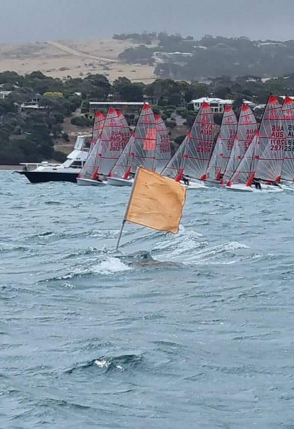 Breeze on for a race start during the Tasar 47th Australian Nationals at Port Lincoln, SA photo copyright Richard Davidson taken at Port Lincoln Yacht Club and featuring the Tasar class