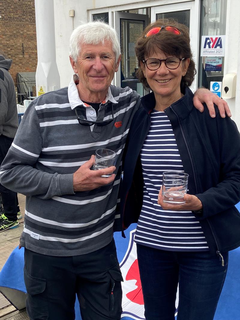 Whitstable Tasar Open Winners David and Fiona Sayce photo copyright Rick Perkins taken at Whitstable Yacht Club and featuring the Tasar class