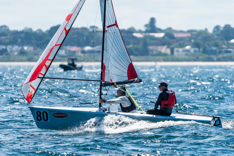 2024 Tasar World Championships at Sandringham Yacht Club: The perfect gentlemen Pete and Chris in harmony with their boat - photo © Beau Outteridge