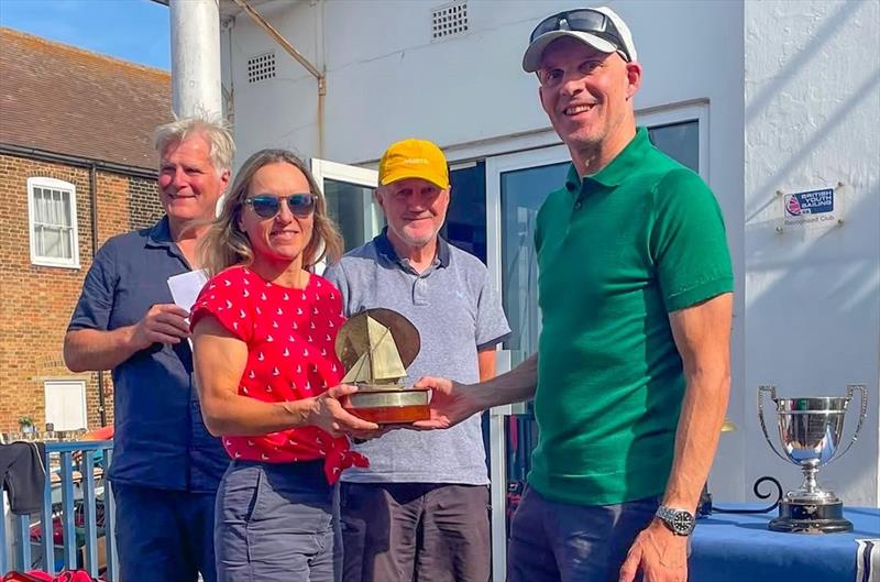 Rick and Sarah Perkins, overall winners - Whitstable Week 2026 - photo © Steve Gray