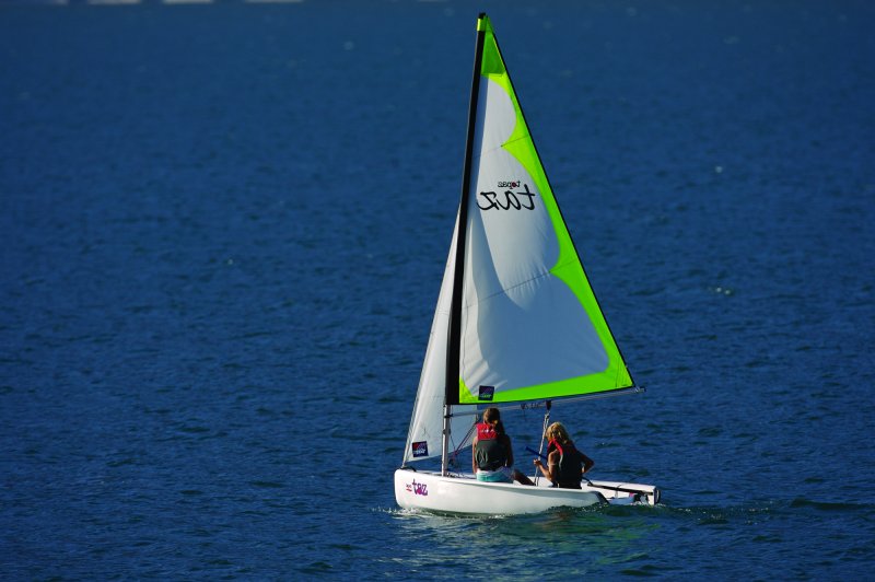 The Topaz TAZ is an ideal introduction to sailing for children. The TAZ is safe, comfortable and ultra modern with a spacious self-draining cockpit photo copyright Jeremy Evans taken at  and featuring the Topaz Taz class