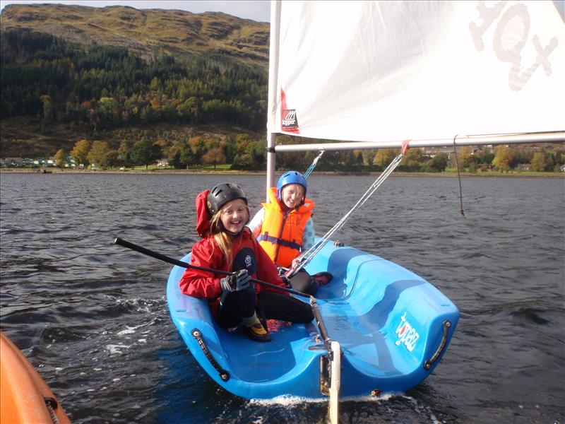 Try sailing with Push The Boat Out photo copyright RYA Scotland taken at  and featuring the Topaz Taz class