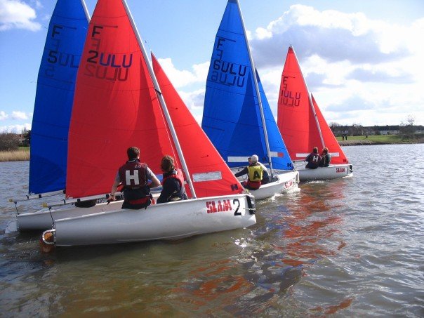 Team racing in the Slam London Duck 2007 photo copyright Alec Russell taken at University of London Sailing Club and featuring the Team Racing class