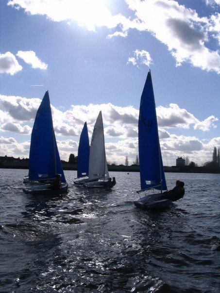 Team racing in the Slam London Duck 2007 photo copyright Alec Russell taken at University of London Sailing Club and featuring the Team Racing class