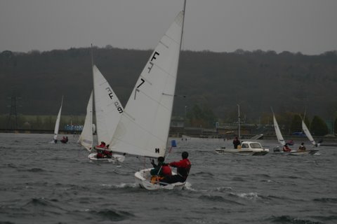 The West Kirby team win the Oxford Magnum on Farmoor Reservoir in diabolical weather conditions photo copyright Tiggy Ansell taken at Oxford University Yacht Club and featuring the Team Racing class