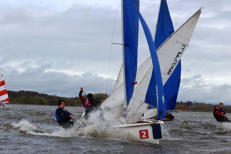 Day 1 action at the 60th British University Team Racing Championships photo copyright MoritzTroll taken at Strathclyde Loch Sailing Club and featuring the Team Racing class