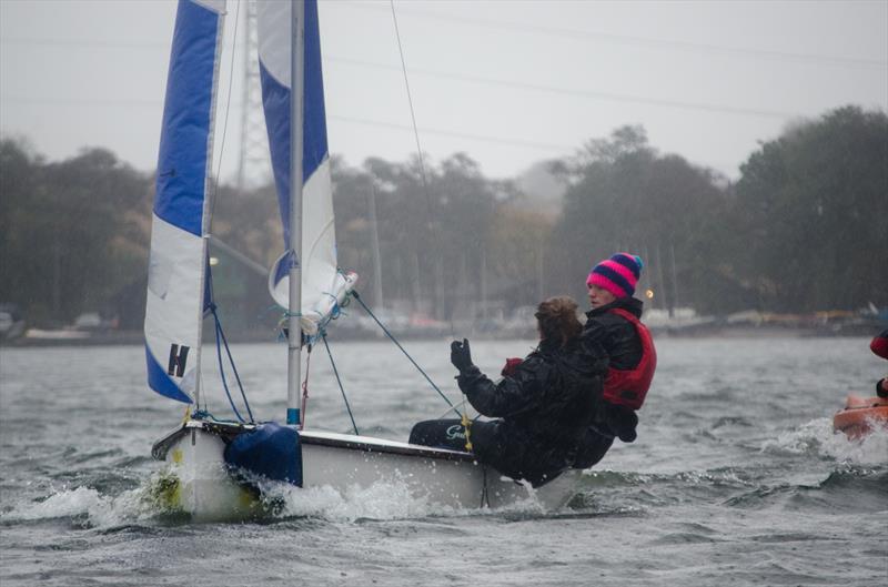 Not even a spot of light sinking could deter Scotland's finest during the Glasgow Grouse 2014 photo copyright Leanne Fischler taken at  and featuring the Team Racing class