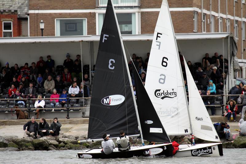 Marine Lake grand stand full for the Wilson Trophy Finals photo copyright ACM Jenkins / Wilson Trophy taken at West Kirby Sailing Club and featuring the Team Racing class