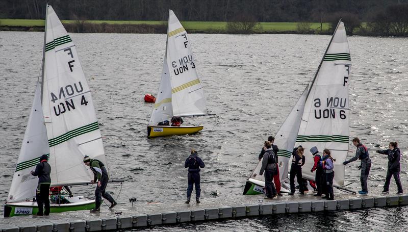 Notthingham University Snakebite 2016 photo copyright David Eberlin taken at Notts County Sailing Club and featuring the Team Racing class