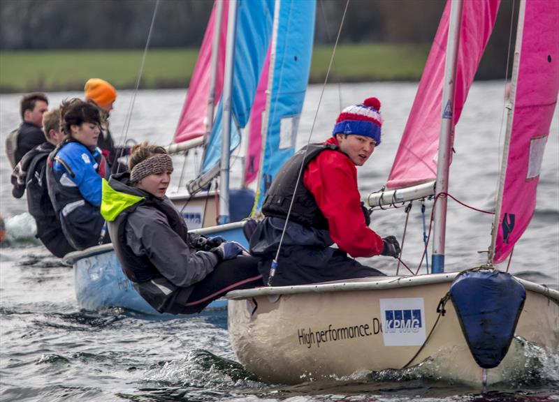 Notthingham University Snakebite 2016 photo copyright David Eberlin taken at Notts County Sailing Club and featuring the Team Racing class