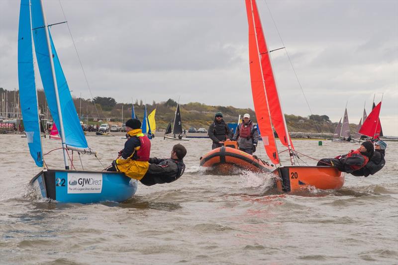 BUCS/BUSA Team Racing Championship day 2 photo copyright Lorimer Macandrew taken at West Kirby Sailing Club and featuring the Team Racing class