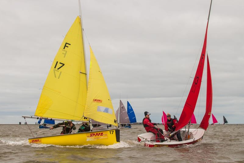 BUCS/BUSA Team Racing Championship day 2 photo copyright Lorimer Macandrew taken at West Kirby Sailing Club and featuring the Team Racing class