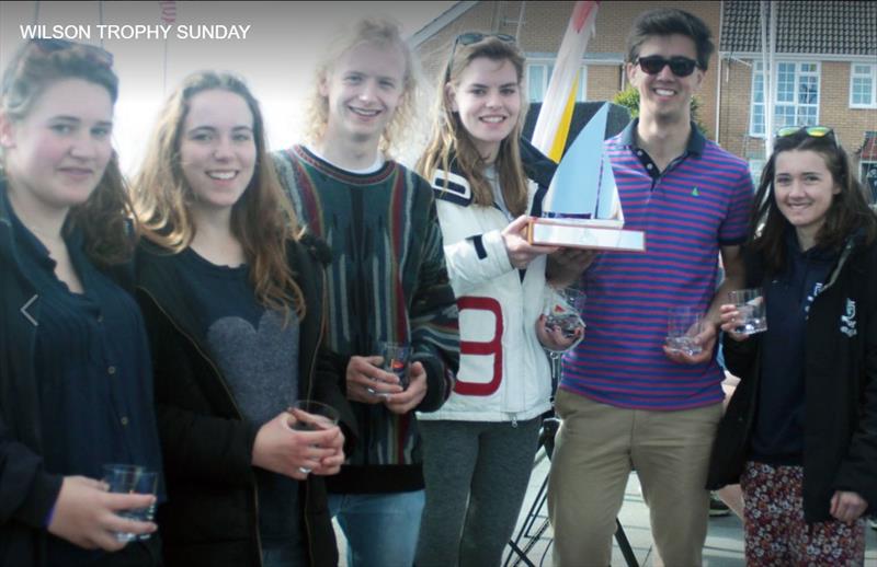 Old Waynfleet win the u21 category at the 68th Wilson Trophy photo copyright Alan Jenkins taken at West Kirby Sailing Club and featuring the Team Racing class