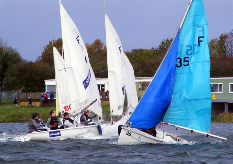 BUSA Leeds Halloween Howler 2017 photo copyright Nigel Vick taken at West Riding Sailing Club and featuring the Team Racing class