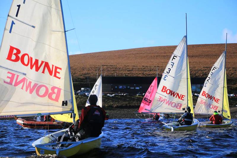 The Sheffield Shuffle 2017 photo copyright Abel McLinden & Ed Badger taken at Pennine Sailing Club and featuring the Team Racing class