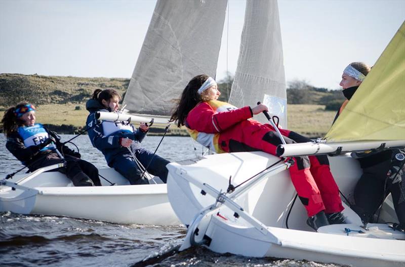 RYA & BUSA Women's Team Racing Nationals 2018 photo copyright Leanne Fischler Design / www.leannefischler.co.uk taken at  and featuring the Team Racing class