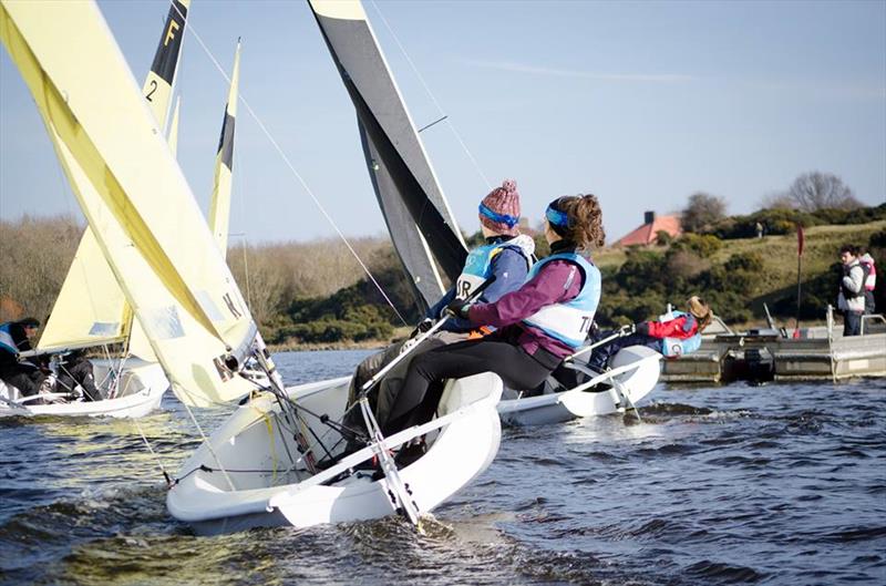 RYA & BUSA Women's Team Racing Nationals 2018 photo copyright Leanne Fischler Design / www.leannefischler.co.uk taken at  and featuring the Team Racing class