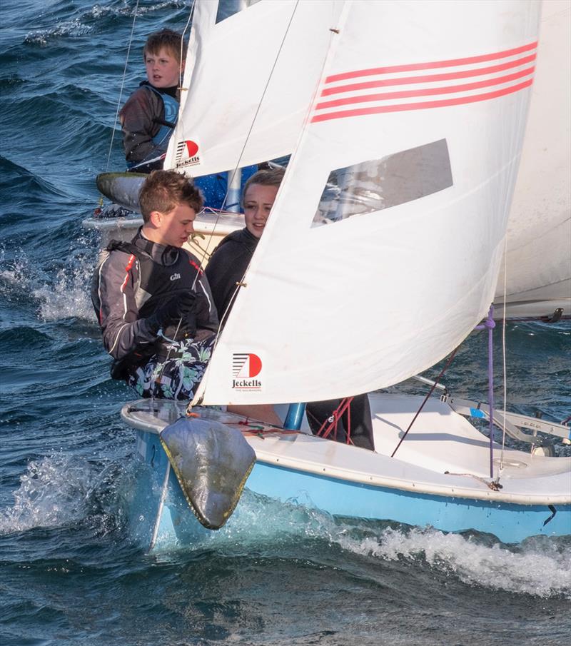 Team racing during the Notts County SC Spring Regatta photo copyright David Eberlin taken at Notts County Sailing Club and featuring the Team Racing class