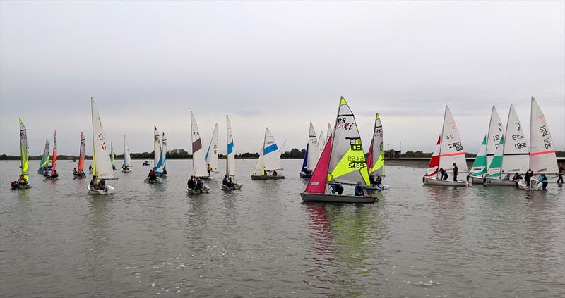 Launch time during the RYA Eric Twiname Youth and Junior Team Racing Championship photo copyright Mark Jardine taken at Oxford Sailing Club and featuring the Team Racing class