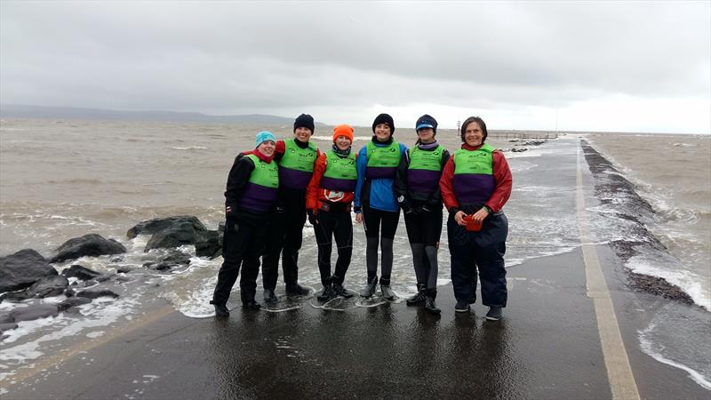 Rutland Sailing Club teams ready for the RYA and BUSA Women's Team Racing Championships photo copyright British Keelboat Sailing / RYA taken at Rutland Sailing Club and featuring the Team Racing class