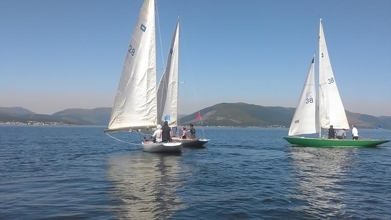 Two-Boat Team Racing at Royal Gourock photo copyright Peter Collings taken at Royal Gourock Yacht Club and featuring the Team Racing class