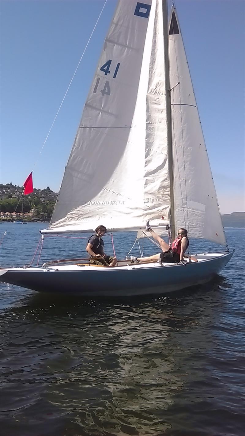 Two-Boat Team Racing at Royal Gourock photo copyright Peter Collings taken at Royal Gourock Yacht Club and featuring the Team Racing class