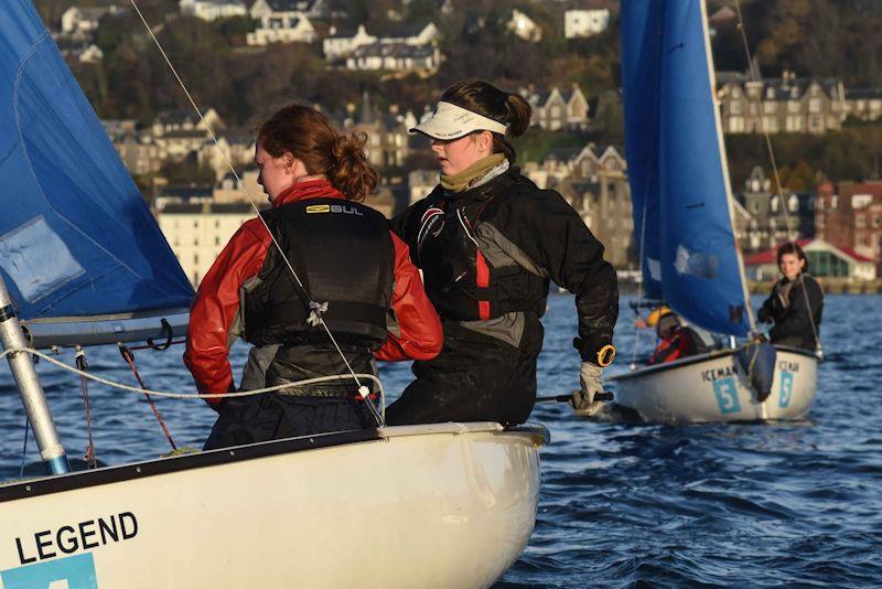 Scottish Student Sailing Women's Team Racing Championship 2018 photo copyright Penhaul Photography / www.penhaulphotography.co.uk taken at Oban Sailing Club and featuring the Team Racing class