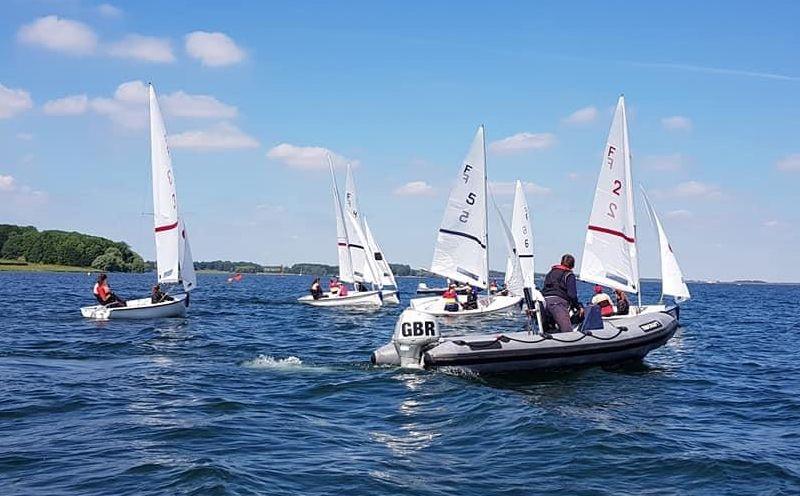 RYA/BUSA Women's Team Racing Championship 2021 photo copyright Ian Dooley taken at Rutland Sailing Club and featuring the Team Racing class