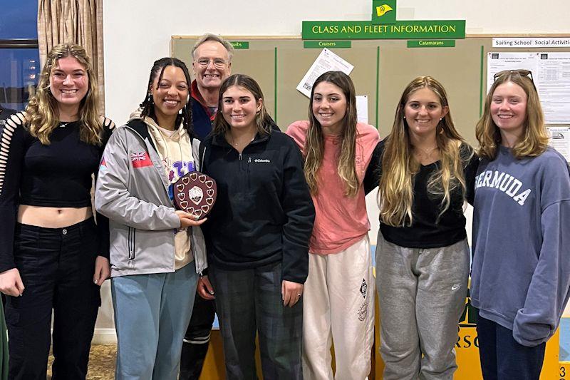 Royal Hospital School team win Under-19 trophy at the RYA & BUSA Women's Team Racing Championships at Rutland photo copyright RYA taken at Rutland Sailing Club and featuring the Team Racing class