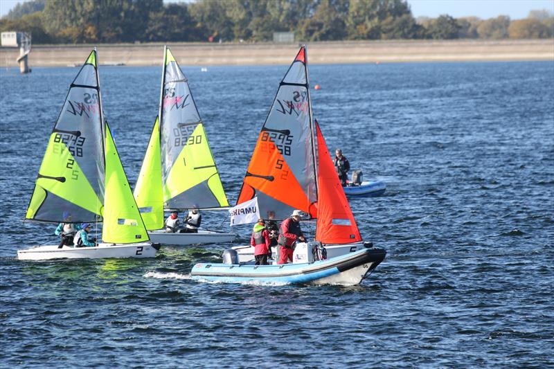 North teams in action at the Eric Twiname Team Racing Championships 2022 photo copyright Fiona Spence taken at Oxford Sailing Club and featuring the Team Racing class