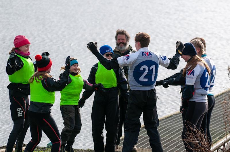 On shore fun at NEYYSA's inaugural North Region Team Racing Championship photo copyright Dave Wood taken at Ripon Sailing Club and featuring the Team Racing class