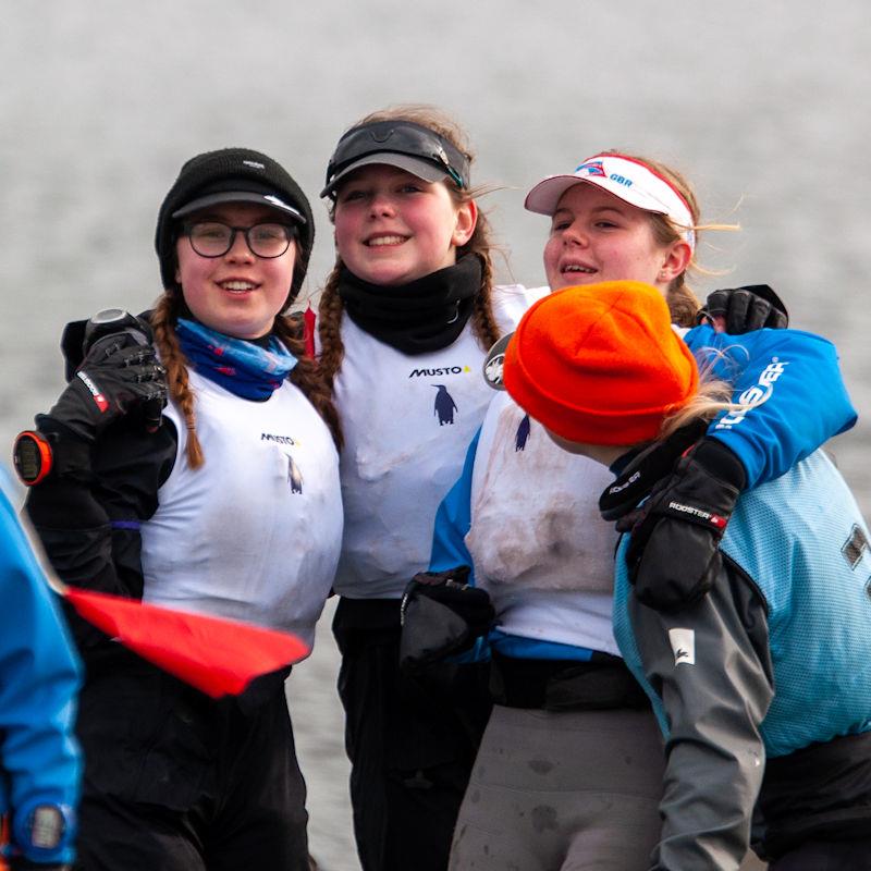 Friendly Rivals at NEYYSA's inaugural North Region Team Racing Championship photo copyright Dave Wood taken at Ripon Sailing Club and featuring the Team Racing class