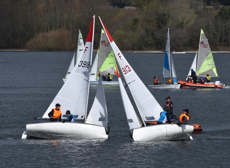 NSSA Double Handed Team Racing at Draycote Water photo copyright Darren Clarke taken at Draycote Water Sailing Club and featuring the Team Racing class