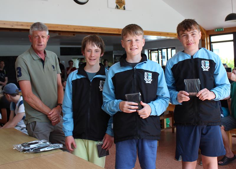 Runners up, the lads of Dalbeattie's “B” team at the 20th Anniversary 5 Castles Inter-Schools Team Racing Regatta photo copyright Lindsay Tosh taken at  and featuring the Team Racing class