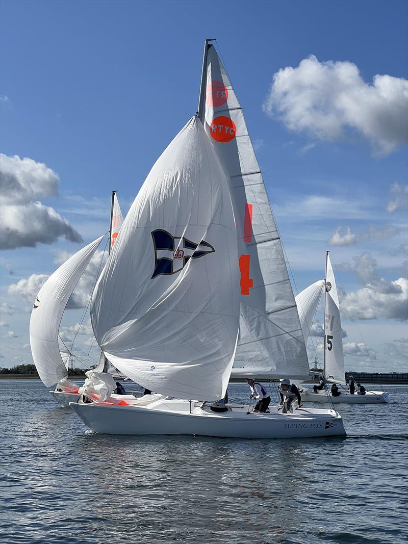 2023 Global Team Racing Regatta Day 2 photo copyright Freddie Smith / Royal Thames YC taken at Royal Thames Yacht Club and featuring the Team Racing class