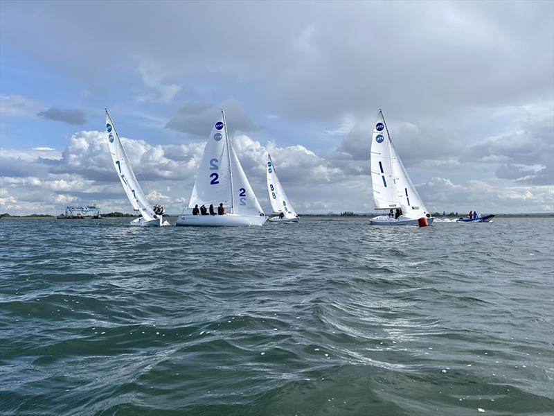 2023 Global Team Racing Regatta Day 2 photo copyright Freddie Smith / Royal Thames YC taken at Royal Thames Yacht Club and featuring the Team Racing class