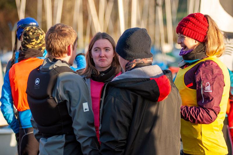 Friendship during the NEYYSA North Region Youth & Junior Team Racing  photo copyright Dave Wood taken at Ripon Sailing Club and featuring the Team Racing class