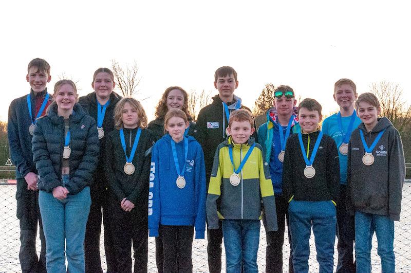 NEYYSA North Region Youth & Junior Team Racing: Pengwins (2nd), Top Hats (1st), Oppy Blue (3rd) photo copyright Dave Wood taken at Ripon Sailing Club and featuring the Team Racing class