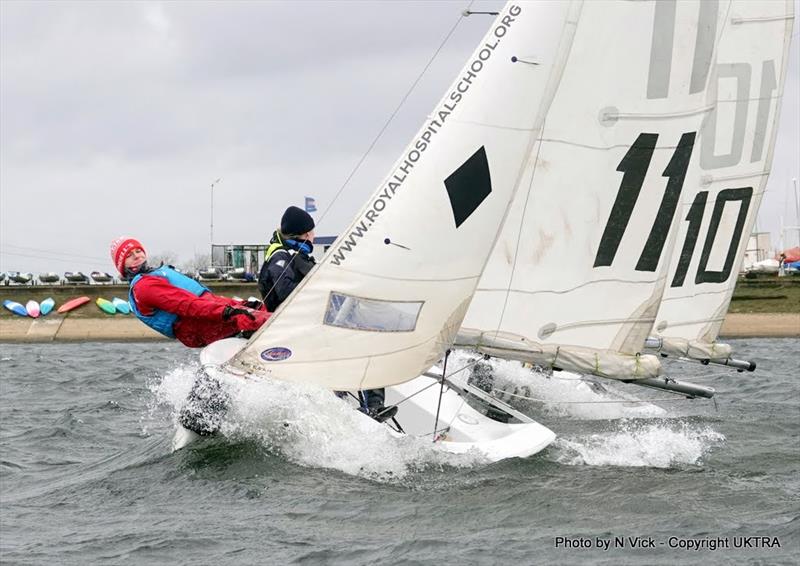 The Imperial Icicle 2025 photo copyright Nigel Vick taken at Queen Mary Sailing Club and featuring the Team Racing class